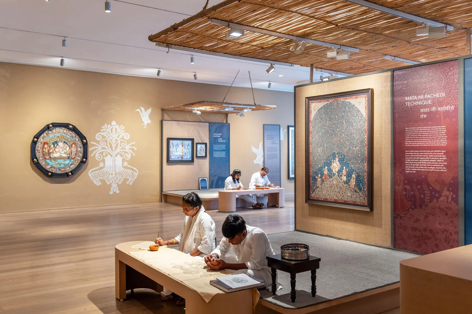 Artisans at work in the Crafts Village gallery