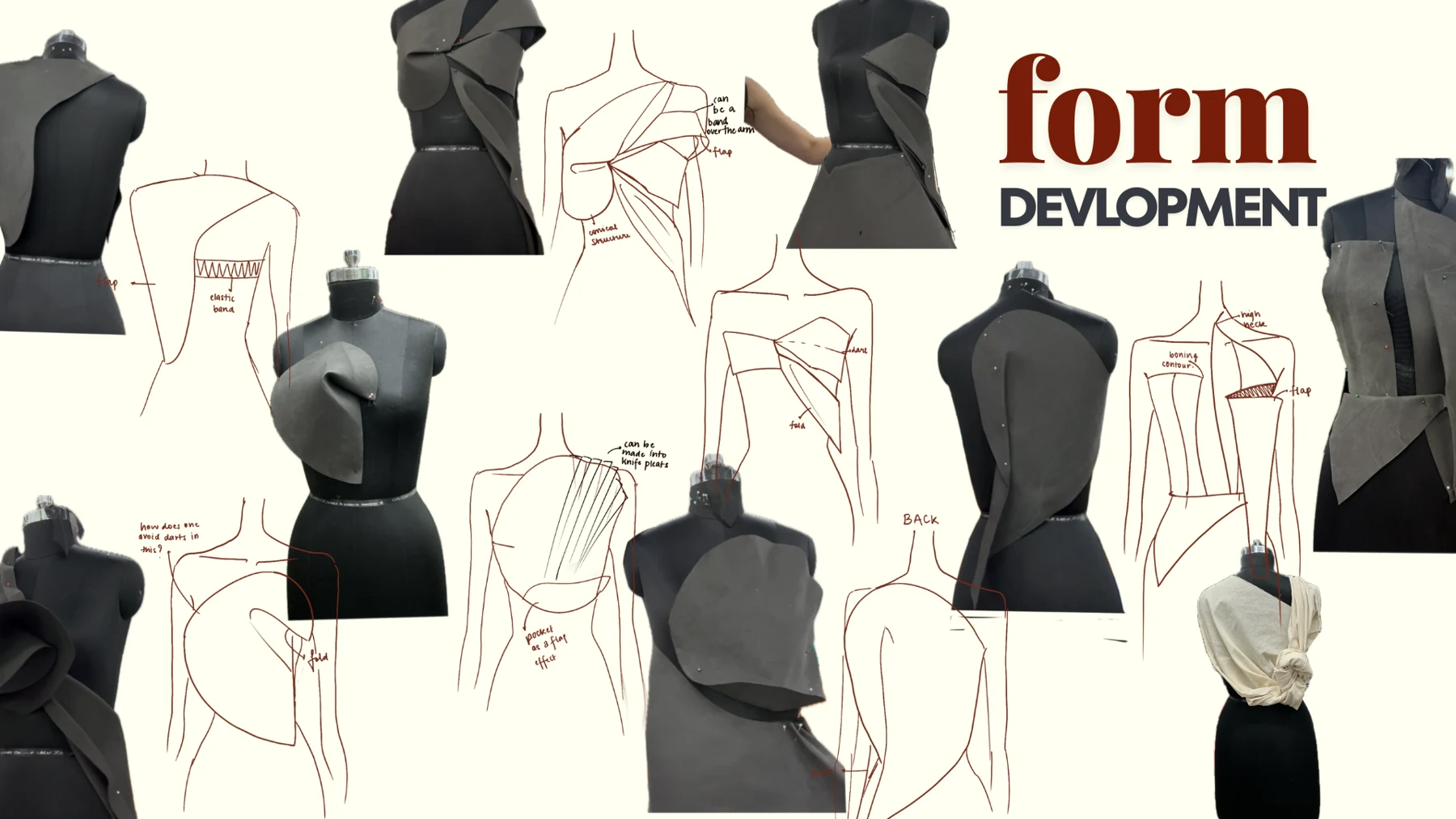 Kintsugi form development on the stand