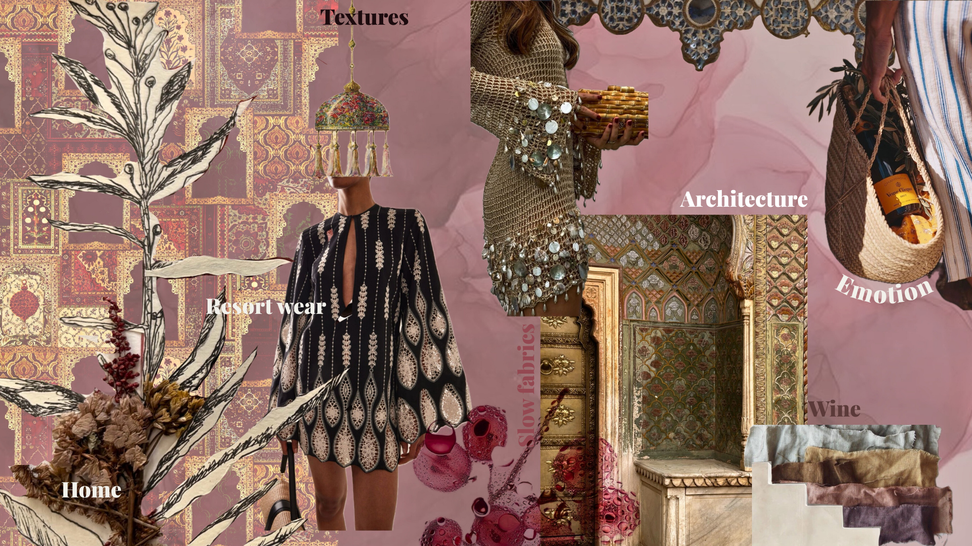 RASA textures, architecture and emotion board